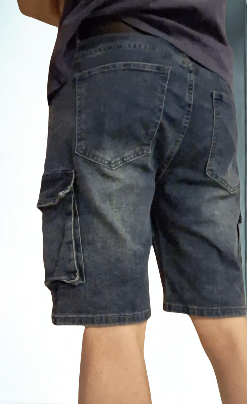 Men's Cargo Shorts - Stretchable Denim
